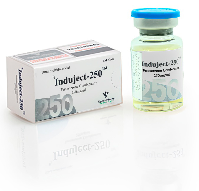 Induject-250 Testosterone Combination 250mg vial Alpha Pharma old